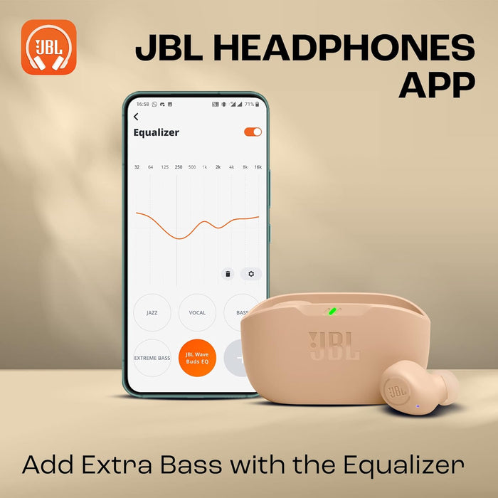 JBL Wave Buds in-Ear Wireless Earbuds (TWS) with Mic