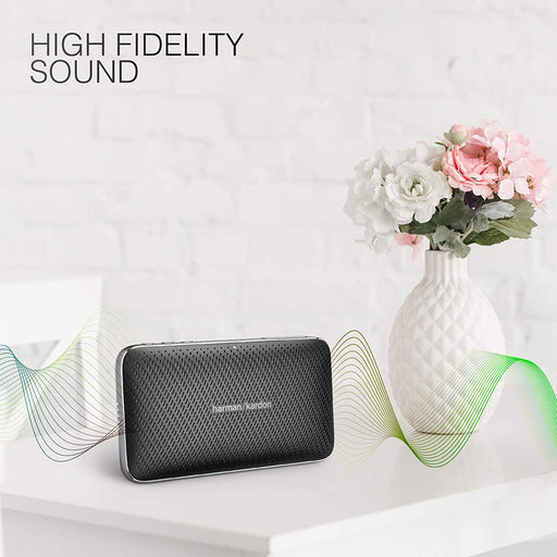 Harman Kardon Esquire Mini 2 Portable Bluetooth Speaker with Mic, 10 Hours of Playtime and Built-in Powerbank (BLACK )
