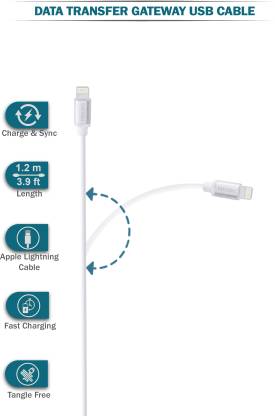 Philips iPhone Lightning to USB cable DLC2508M/97 (White)