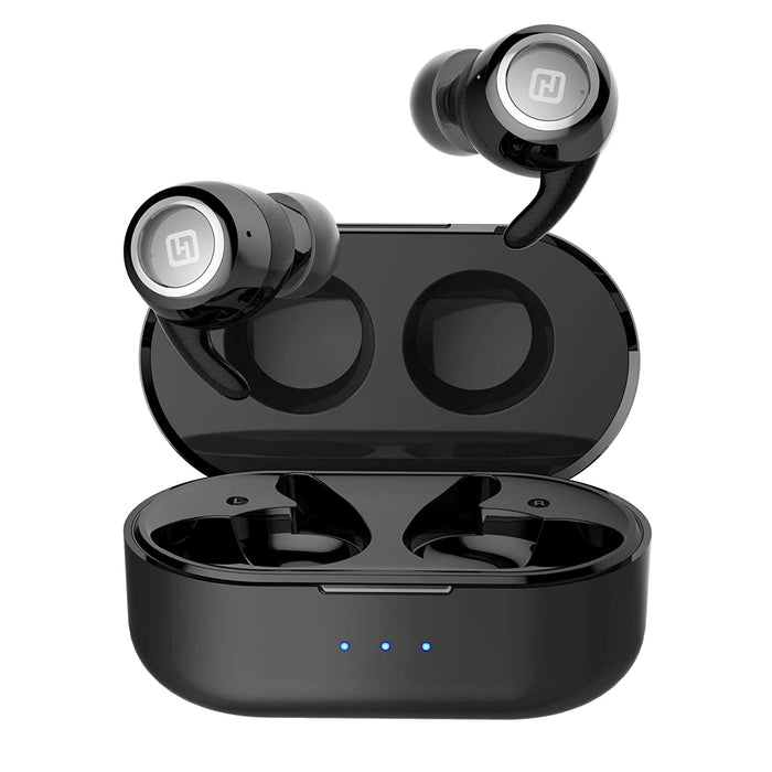 HiFuture OlymBuds - TWS Earbuds with Upto 20 hrs Combined Playback, IPX5 Waterproof - Black