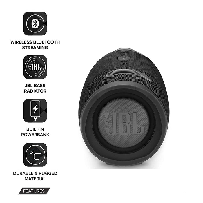 JBL Xtreme 2 Portable Wireless Bluetooth Speaker (Black)