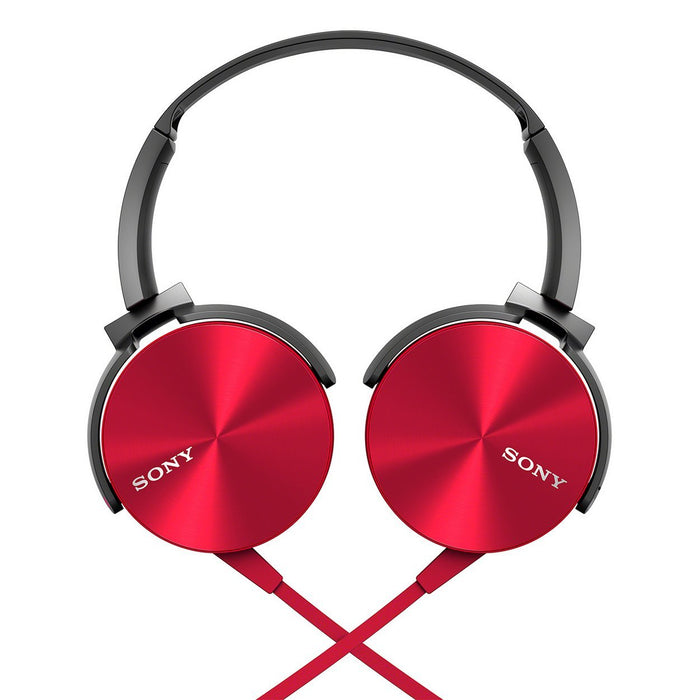 Sony MDR-XB450 On-Ear EXTRA BASS Headphones (RED)