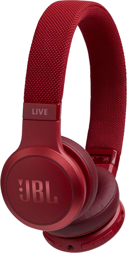 JBL Live 400BT Wireless On-Ear Voice Enabled Headphones with Alexa (Red)