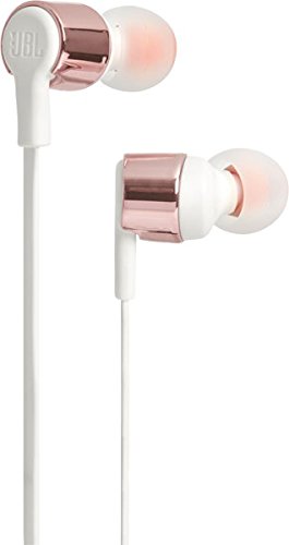JBL T210 Pure Bass in-Ear Headphones with Mic (Rose Gold)