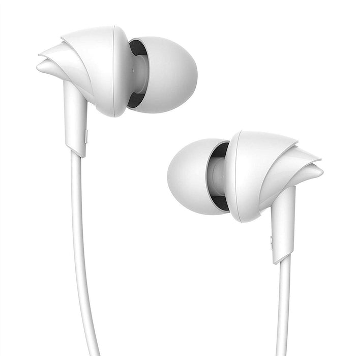 boAt BassHeads 110 in-Ear Headphones with Mic (White)