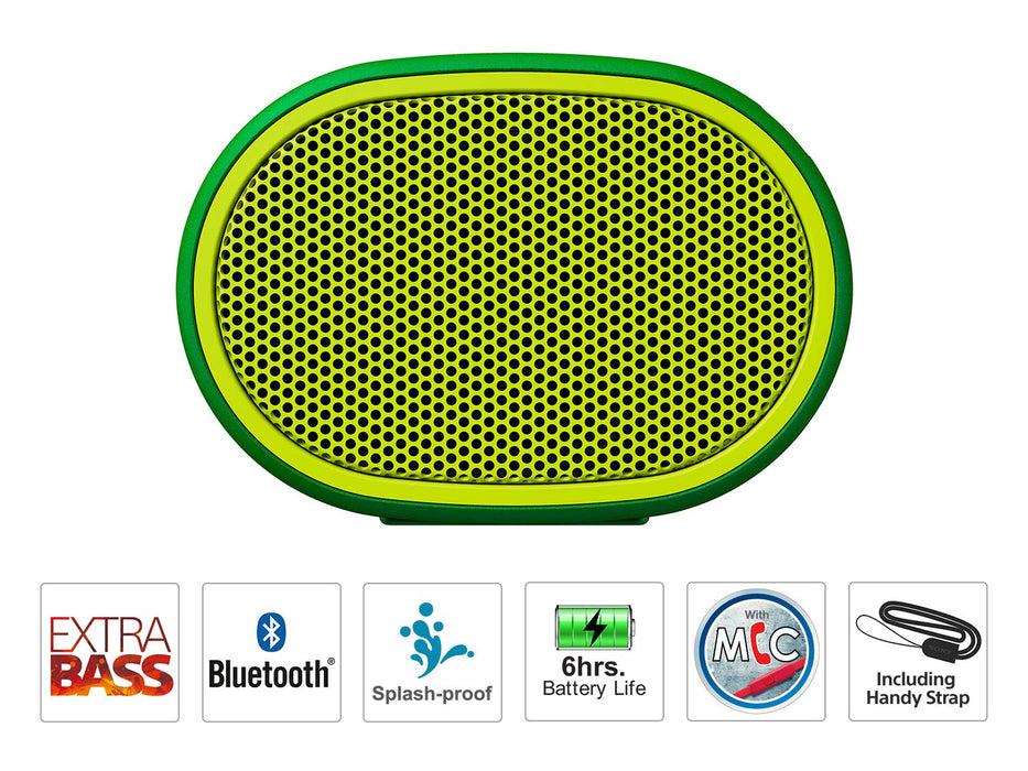 Sony SRS-XB01 Wireless Extra Bass Bluetooth Speaker with 6 Hours Battery Life (Green)