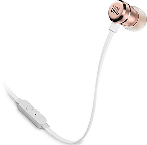 JBL T290 Pure Bass All Metal in-Ear Headphones with Mic (Rose Gold)