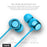 HAVIT Bluetooth Headphones 5.0, IPX5 Sweatproof Stereo Sound (i39, Blue)