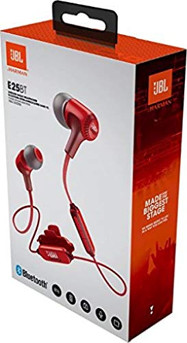 JBL E25BT Signature Sound Wireless in-Ear Headphones with Mic (Red)