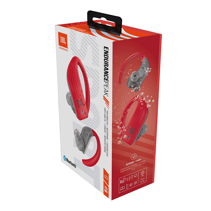 JBL Endurance Peak Waterproof True Wireless in-Ear Sport Headphones (Red)