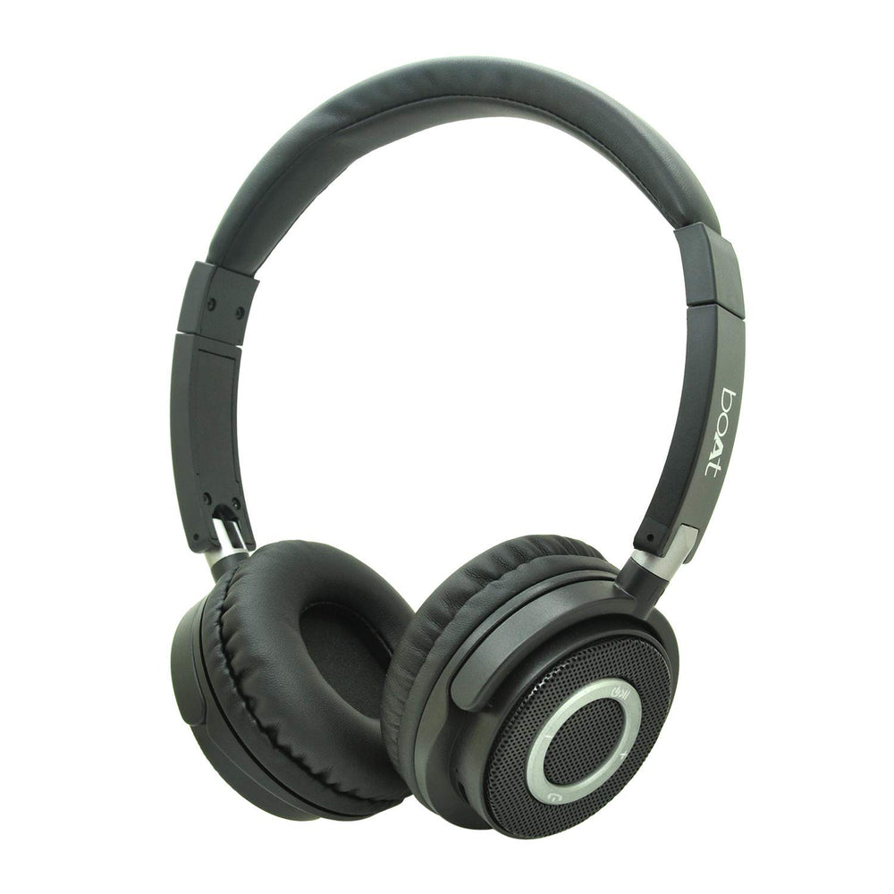 boAt 900 Wireless V2 On-Ear Headphones (Charcoal Black)