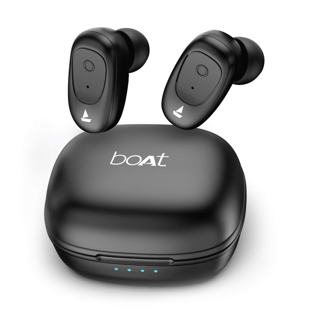 boAt Airdopes 201 True Wireless Earbuds with Up to 15H Total Playback (Active Black)