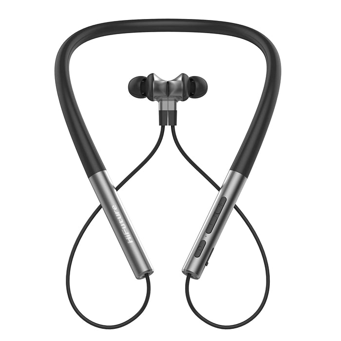 HiFuture Necklace in-Ear Wireless Earphones, Powered by Qualcomm AptX with Ultra Bass with 12H Battery (Black)