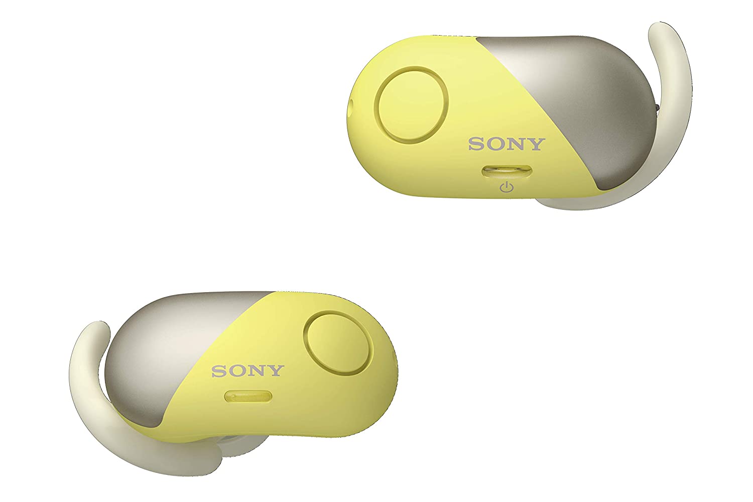 Sony WF-SP700N Truly Wireless Sports Headphones with Noise Cancelling and IPX4 Splash Proof (Yellow)