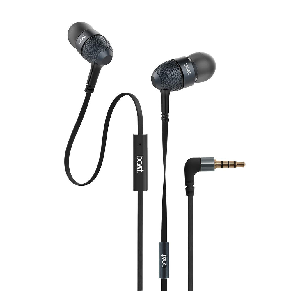 boAt BassHeads 220 in-Ear Super Extra Bass Headphones (Black)