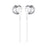JBL T205 Pure Bass Metal Earbud Headphones with Mic (Silver)