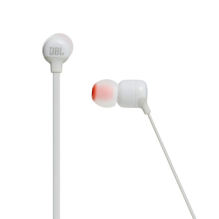 JBL Tune 110BT Pure Bass Wireless in-Ear Headphones with Mic (White)