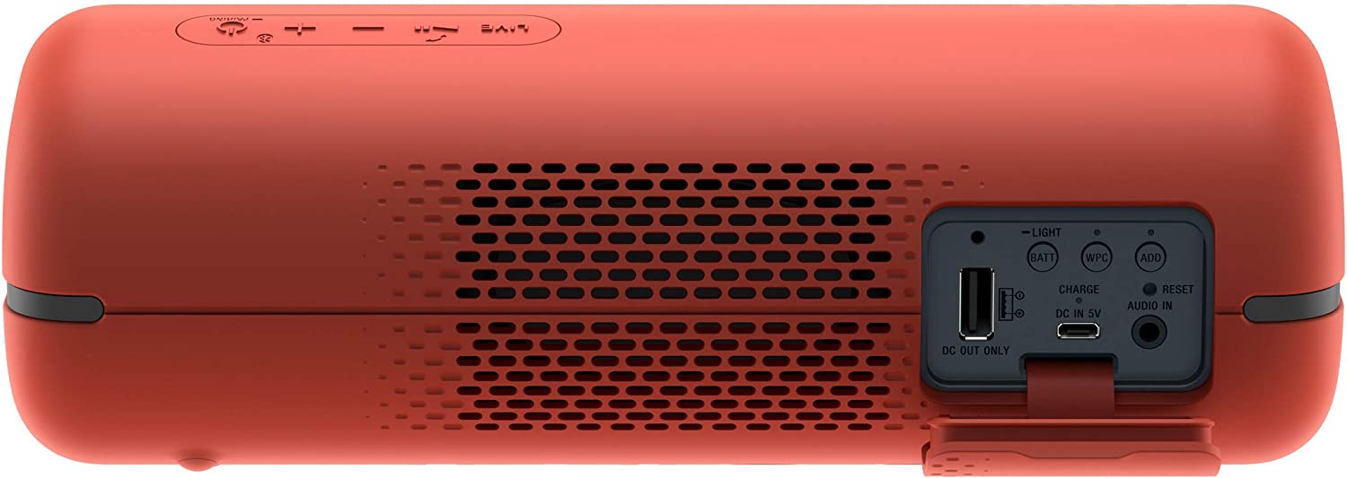 Sony SRS-XB32 Wireless Extra Bass Bluetooth Speaker with 24 Hours Battery Life (Red)