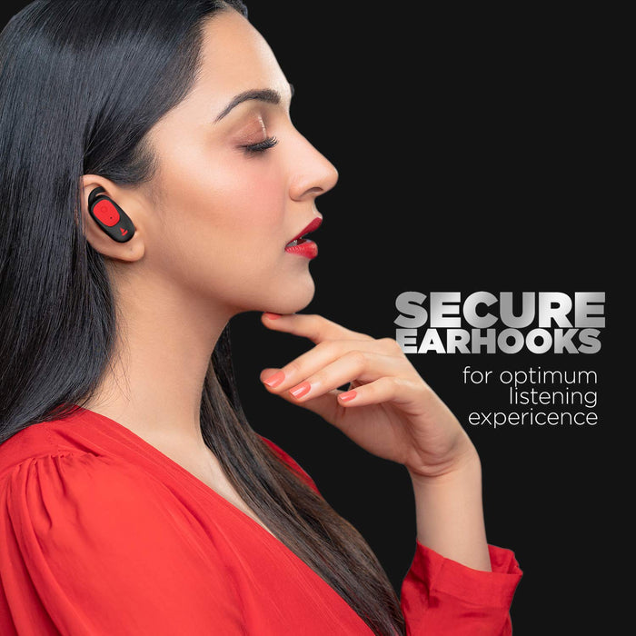 boAt Airdopes 201 True Wireless Earbuds with Up to 15H Total Playback (Active Red)