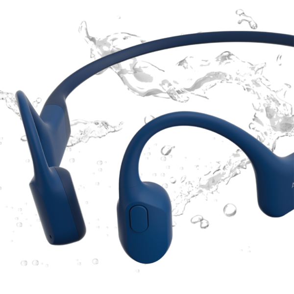 AfterShokz Aeropex Open-Ear Wireless Bone Conduction Headphones, , Blue Eclipse