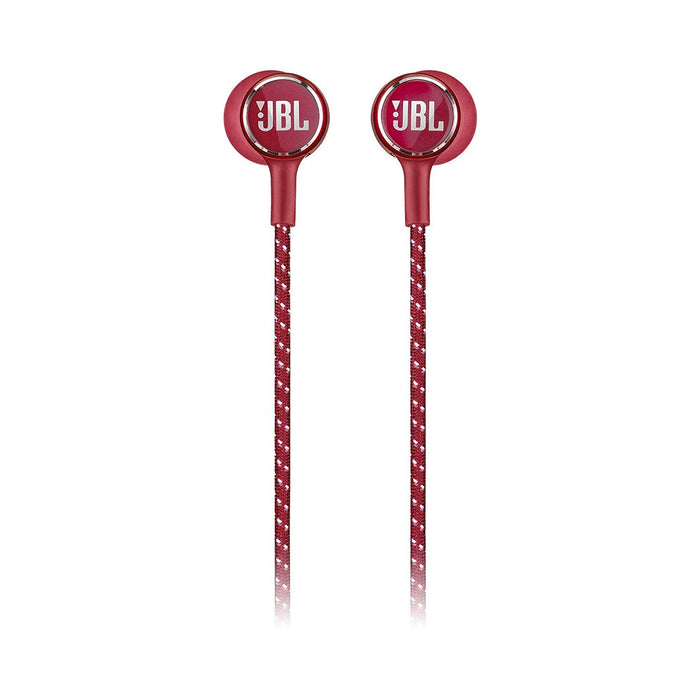 JBL LIVE200BT Wireless in-Ear Neckband Headphones with Three-Button Remote and Microphone (Red)