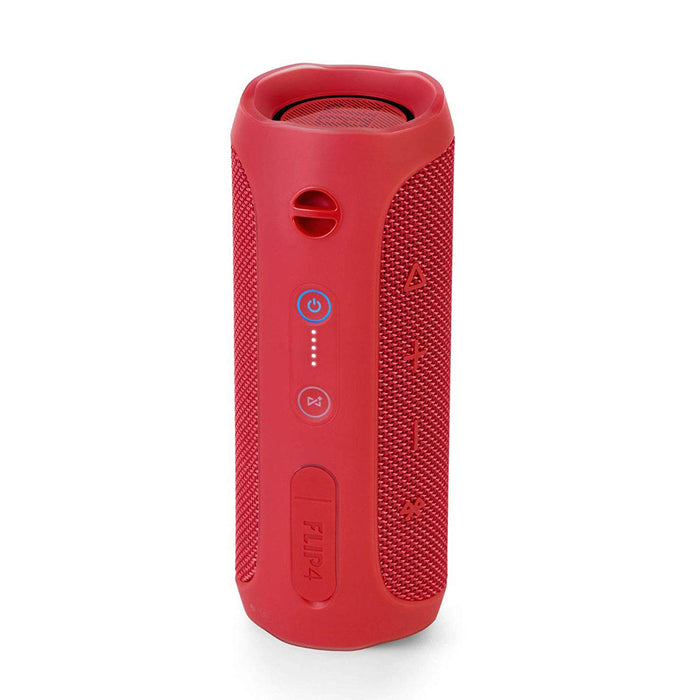JBL Flip 4 Portable Wireless Speaker with Powerful Bass & Mic (Red)