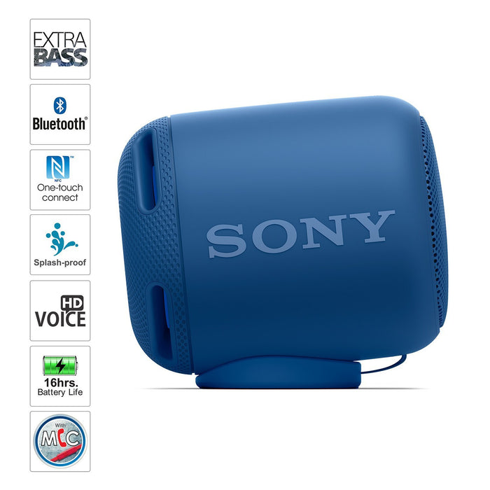 Sony SRS-XB10 EXTRA BASS Portable Splash-proof Wireless Speaker with Bluetooth and NFC (Blue)
