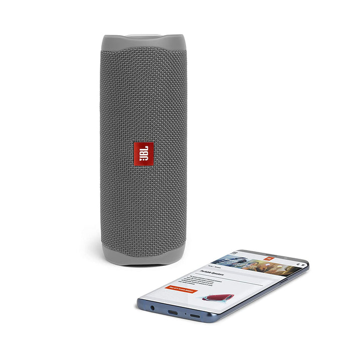 JBL Flip 5 20 W IPX7 Waterproof Bluetooth Speaker with PartyBoost (Without Mic, Grey)