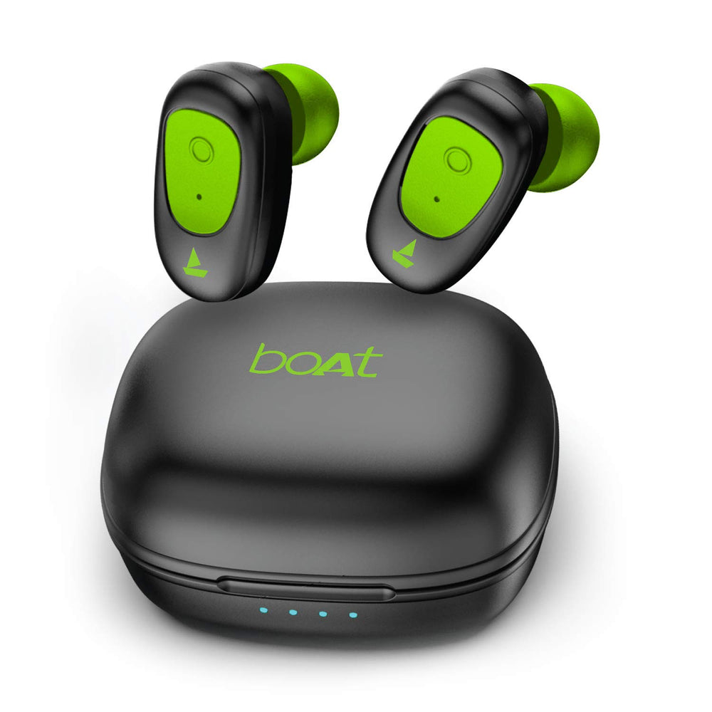 boAt Airdopes 201 True Wireless Earbuds with Up to 15H Total Playback (Active Green)