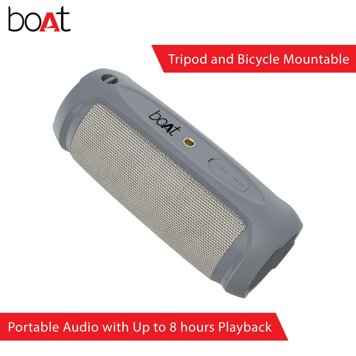 boAt Stone SpinX 2.0 Portable Wireless Speaker with Extra bass (Granite Grey)