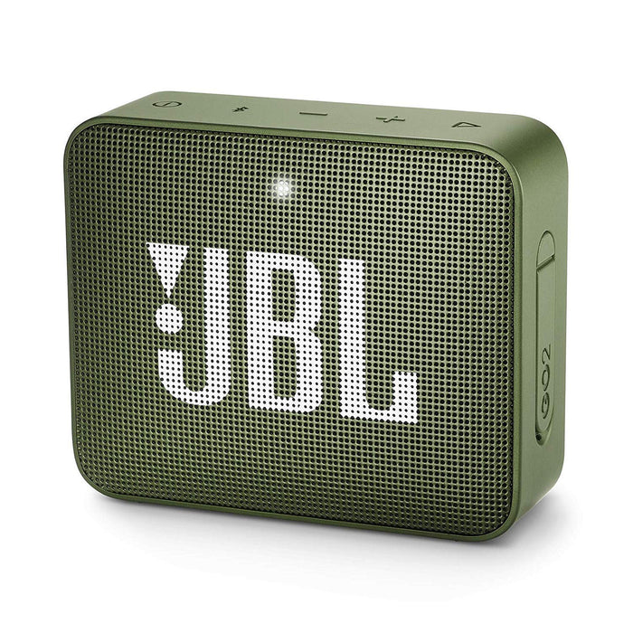 JBL Go 2 Portable Waterproof Bluetooth Speaker with mic (Moss Green)