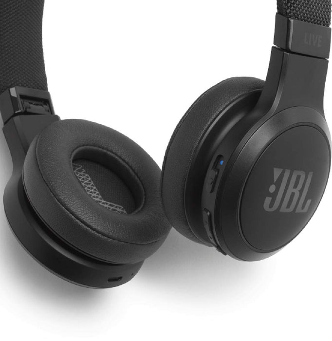 JBL Live 400BT Wireless On-Ear Voice Enabled Headphones with Alexa (Black)