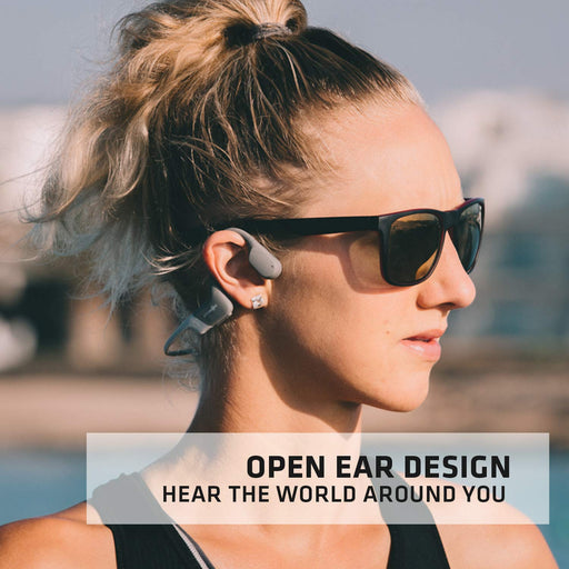 AfterShokz Aeropex Open-Ear Wireless Bone Conduction Headphones, ,  Lunar Grey