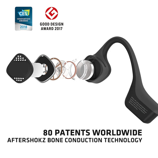 AfterShokz - AS650 Trekz Air Wireless Bone Conduction Headphone (Grey)