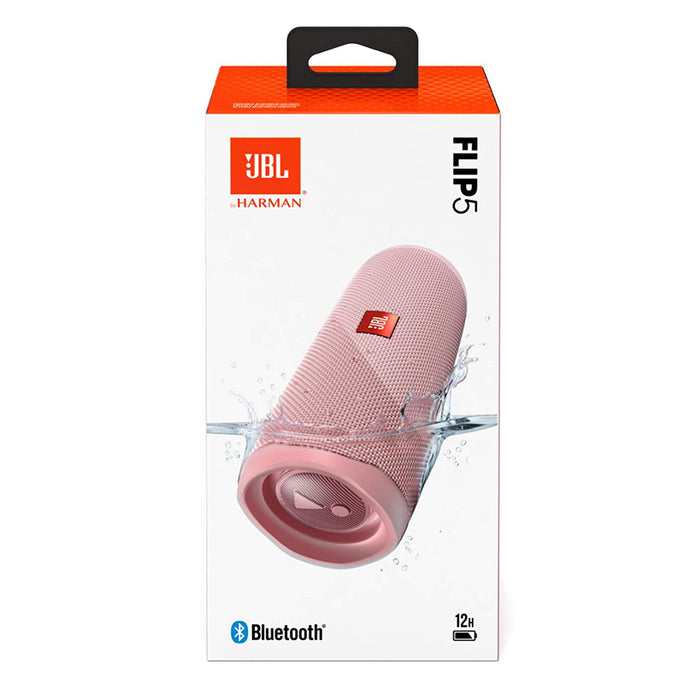 JBL Flip 5 20 W IPX7 Waterproof Bluetooth Speaker with PartyBoost (Without Mic, Pink)
