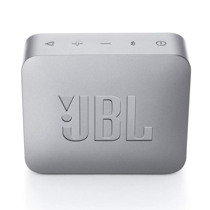 JBL Go 2 Portable Waterproof Bluetooth Speaker with mic (Ash Grey)