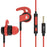 boAt Bassheads 242 in Ear Wired Earphones with Mic (Red)