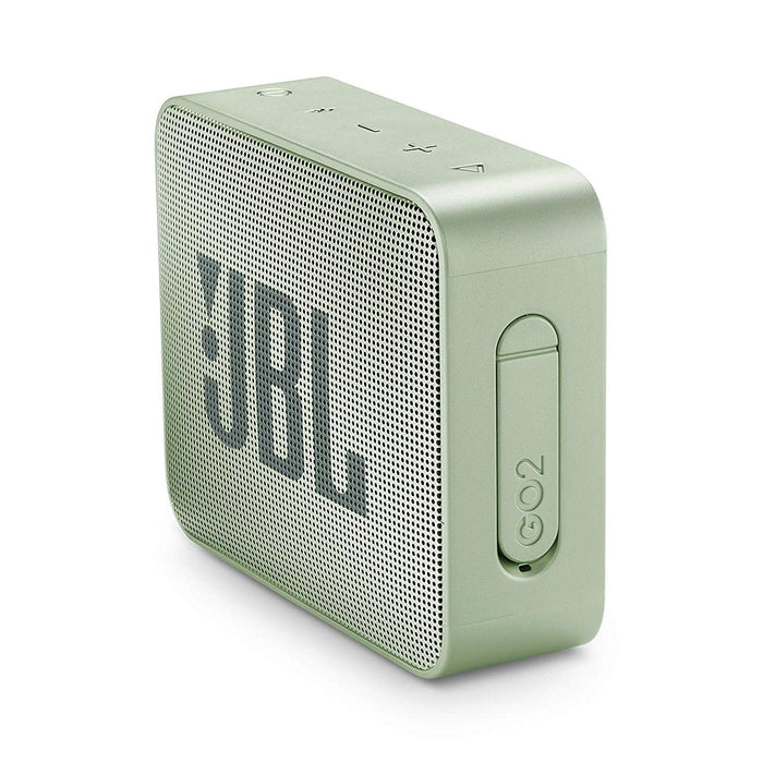 JBL Go 2 Portable Waterproof Bluetooth Speaker with mic (Seafoam Mint)