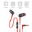 boAt BassHeads 220 in-Ear Bass Headphones with One Button Mic (Red)