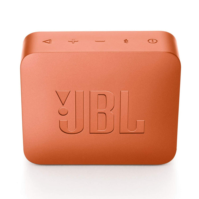 JBL Go 2 Portable Waterproof Bluetooth Speaker with mic (Coral Orange)