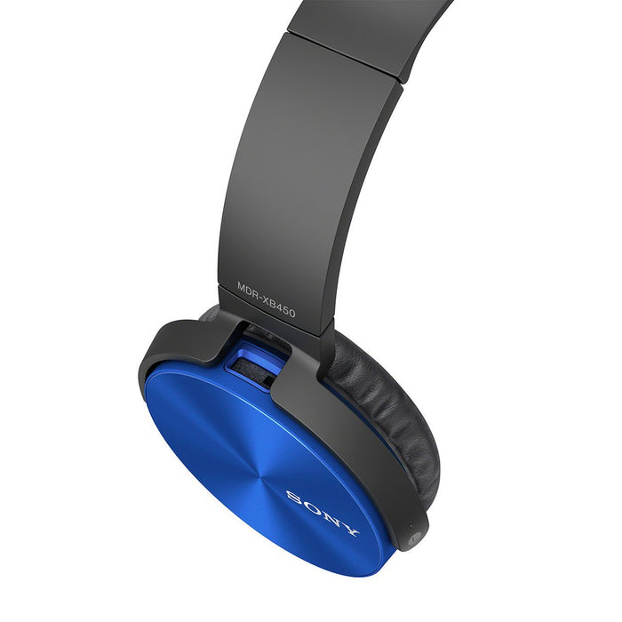 Sony MDR-XB450 On-Ear EXTRA BASS Headphones (Blue)