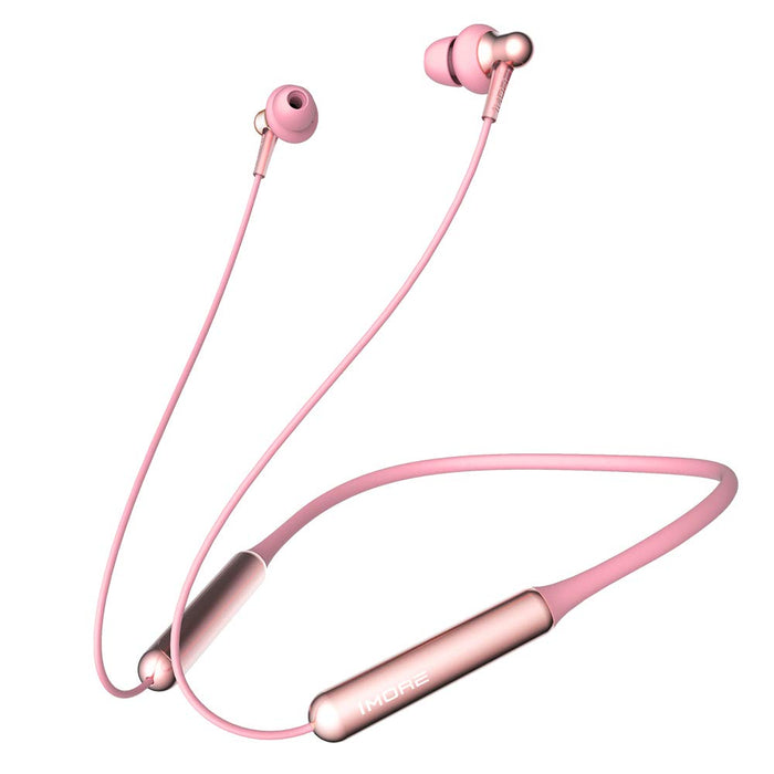 1MORE Dual Driver Bluetooth Earphone with Mic - Pink (Neckband Style)