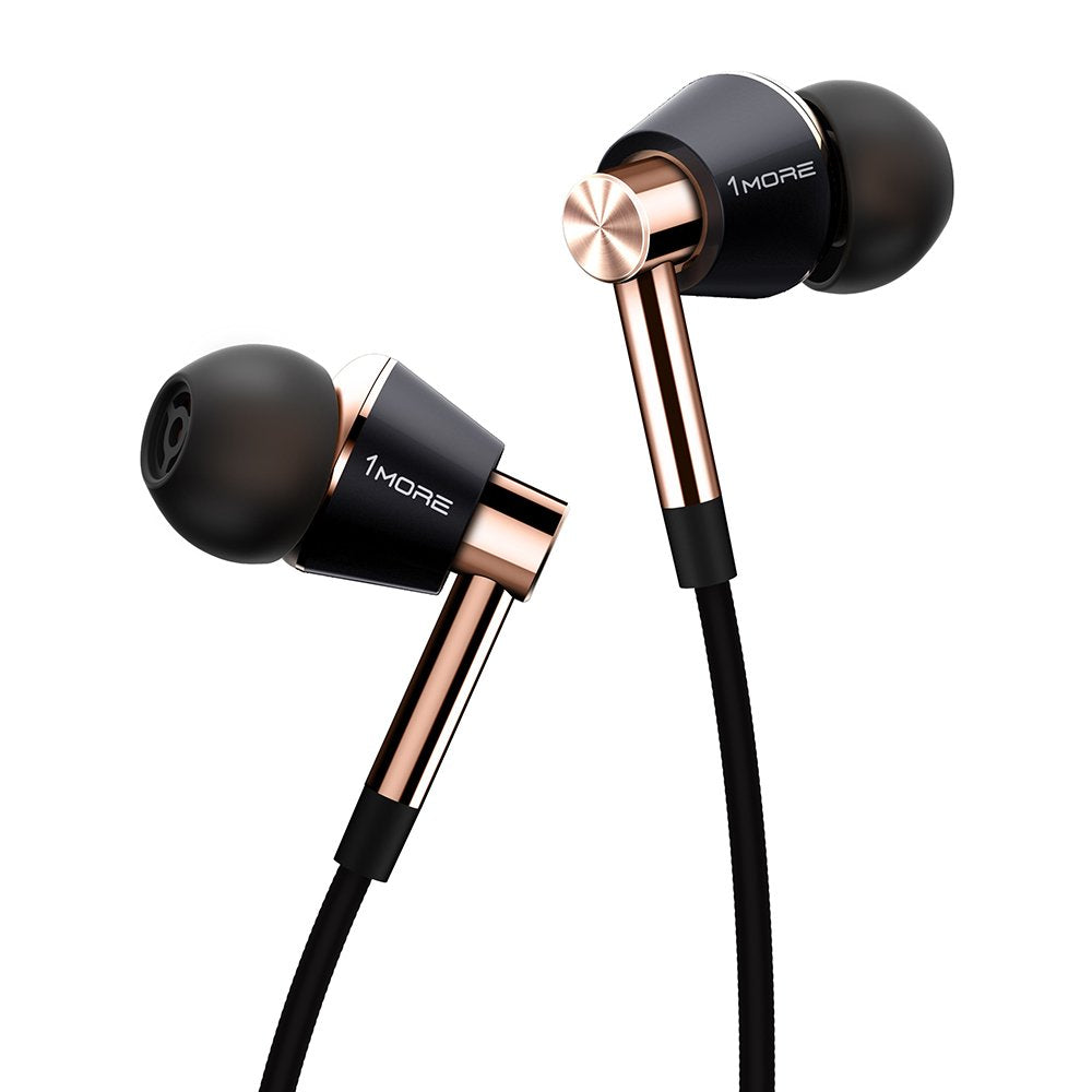 1MORE Triple Driver Earphone with Mic - Gold