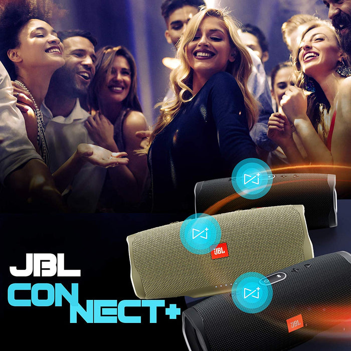 JBL Charge 4 Powerful 30W IPX7 Waterproof Portable Bluetooth Speaker with 20 Hours Playtime & Built-in 7500 mAh Powerbank (Sand)
