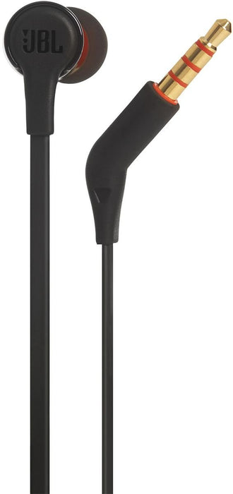 JBL T210 Pure Bass in-Ear Headphones with Mic (Black)