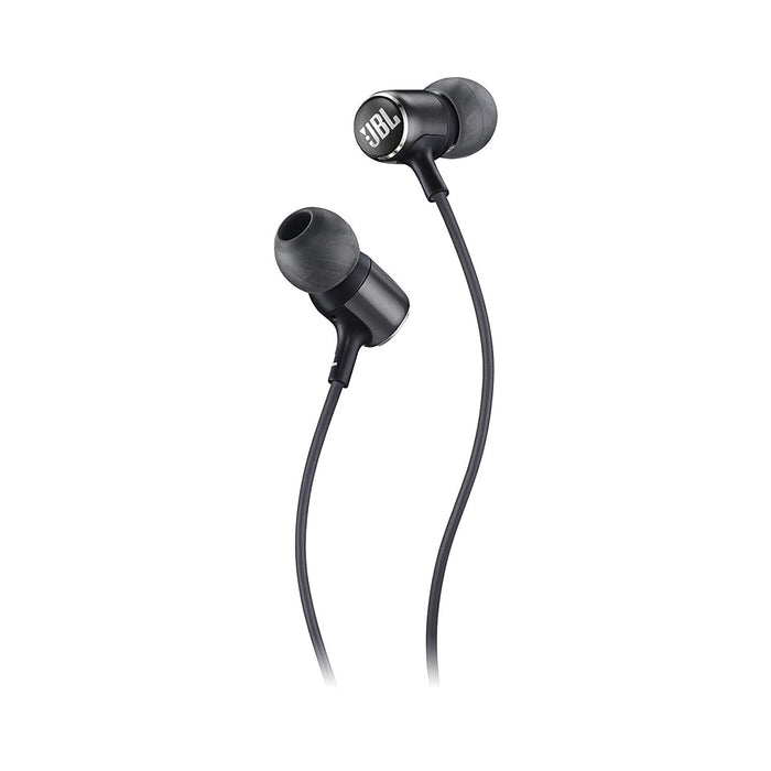 JBL LIVE100 in-Ear Headphones with in-Line Microphone and Remote (Black)