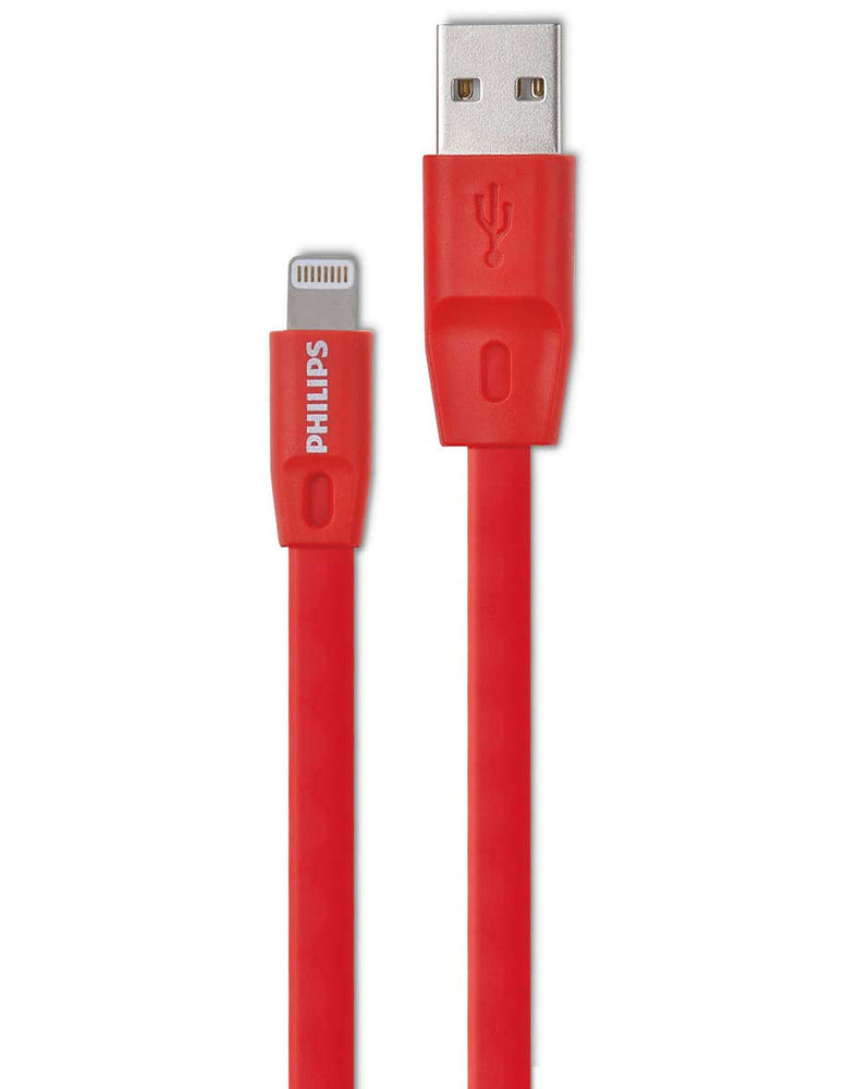 Philips iPhone Lightning to USB cable DLC2508C/97 (RED)