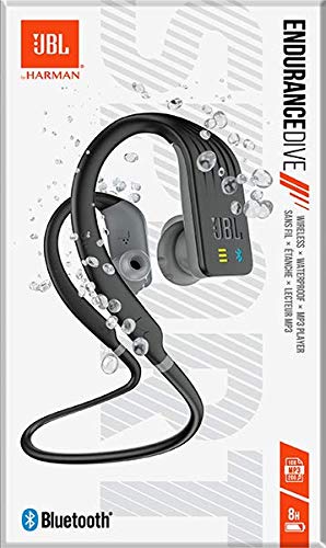 JBL Endurance Dive Waterproof Wireless in-Ear Sport Headphones with Built-in Mp3 Player (Black)