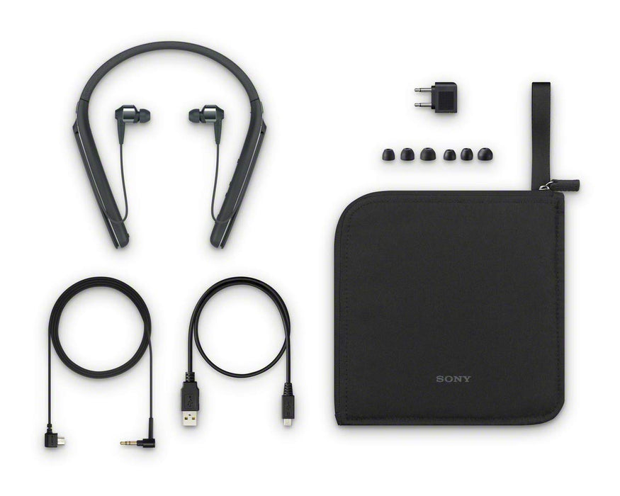 Sony WI-1000X Noise Cancelling Headphones with Bluetooth & Neckband (Black)