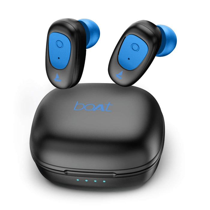 boAt Airdopes 201 True Wireless Earbuds with Up to 15H Total Playback (Active Blue)